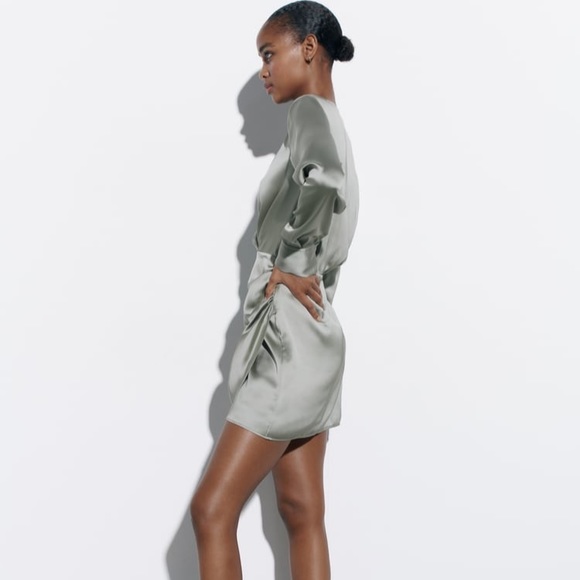 [ ₹1400 ] Zara Satin Dress - Picture 2 of 7